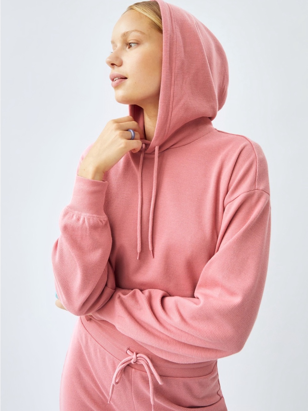 Aritzia - Sunday Best Baby Waffle Relaxed Hoodie